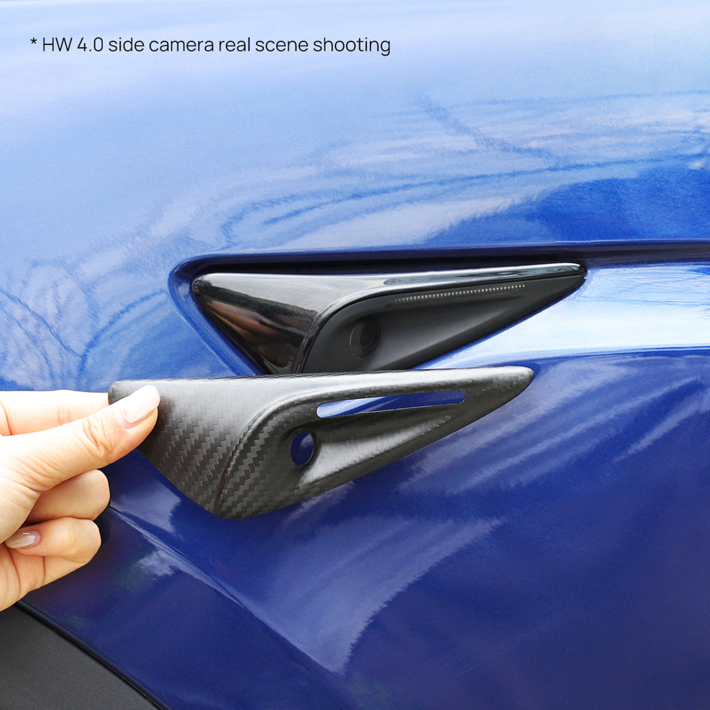 Model Y side camera real scene shooting HW4.0