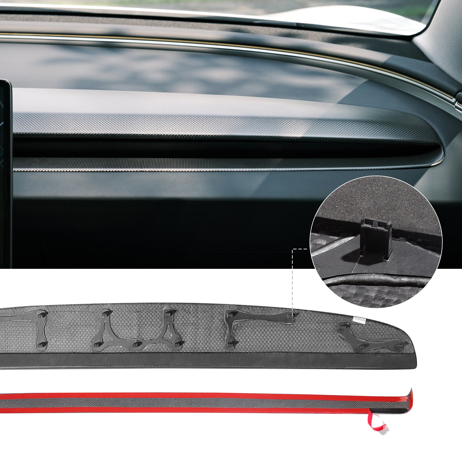 Tesla Model 3 Highland Carbon Fiber Dashboard