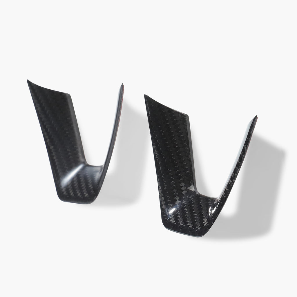 Real Carbon Fiber Steering Wheel Accessories for Model 3 Highland