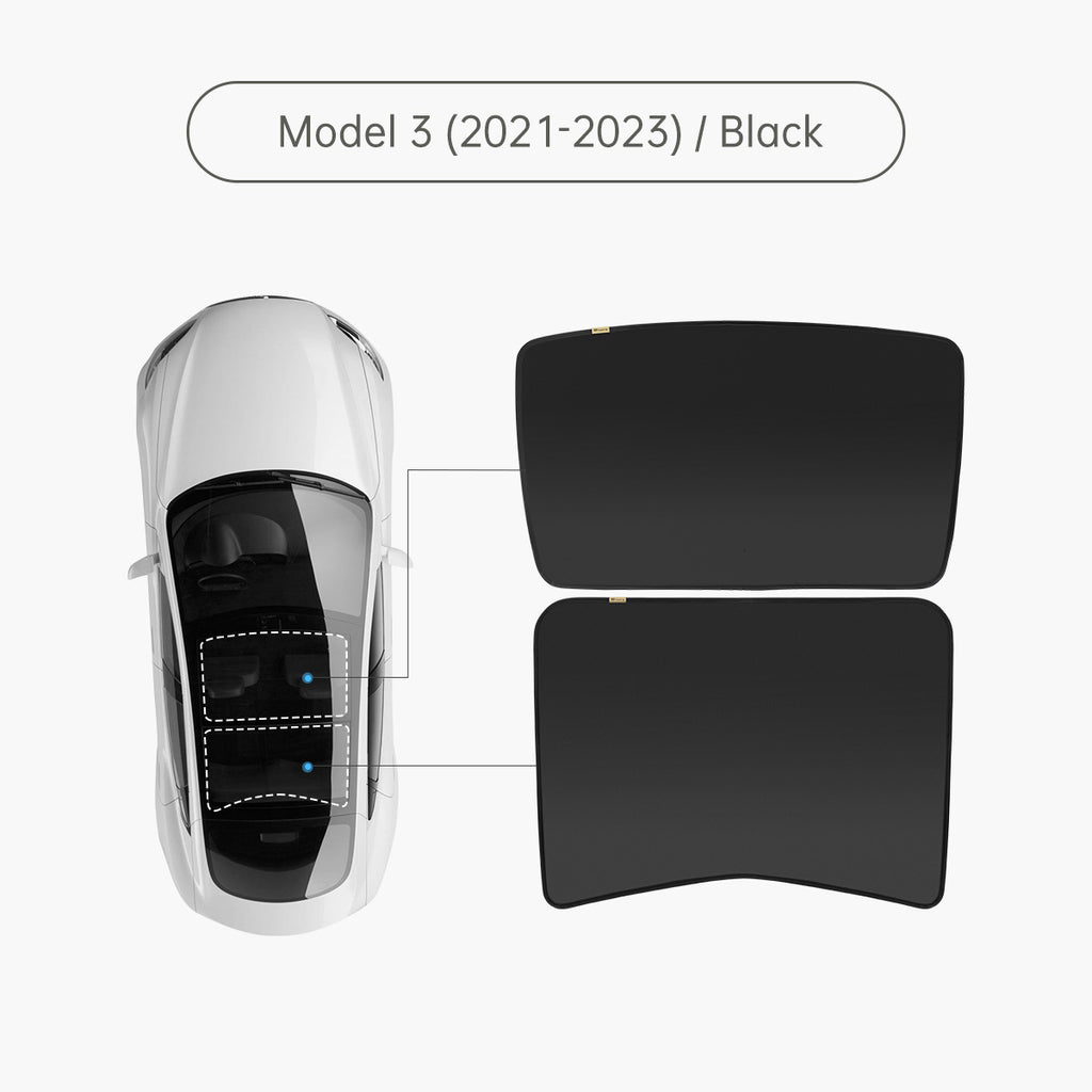 Tesla Model 3 Y Glass Roof Sunshade