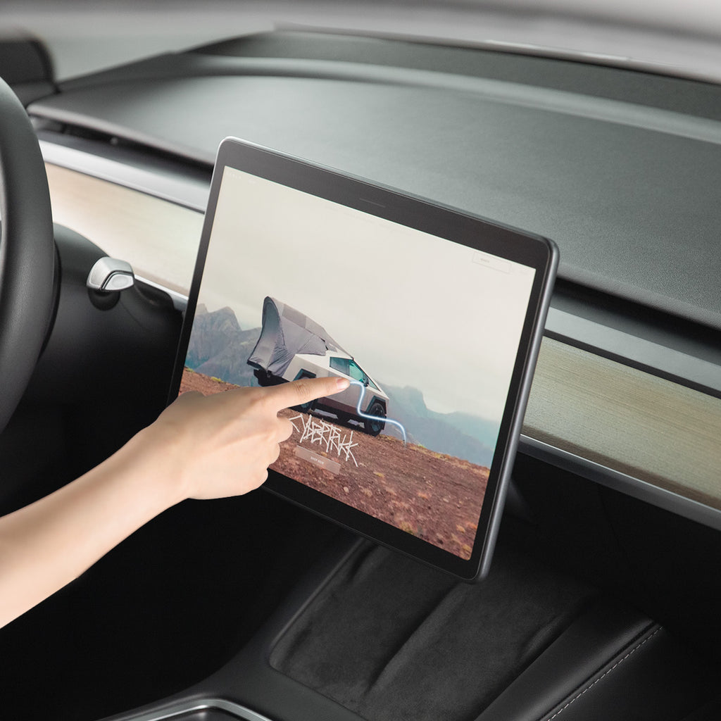 Center Touchscreen Glass Protector for Model 3 Model Y, Dashboard Navigation Touchscreen , Auto-Alignment, Anti Fingerprint, Bubble Free, Self-Adhesion, Anti-Glare