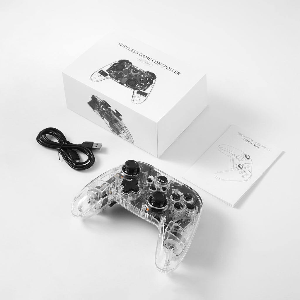 Multi-Device Wireless Game Controller (Special programmed for Tesla Model 3/Y/S/X), Switch/STEAM Deck/PC/Tesla